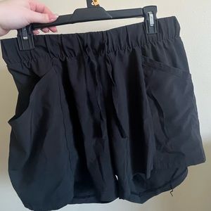 Black athletic shorts